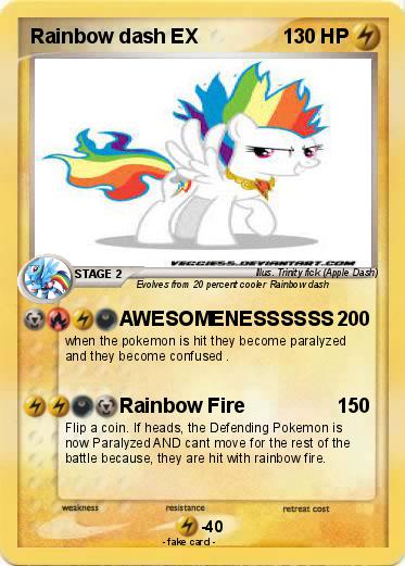 Pokemon Rainbow dash EX