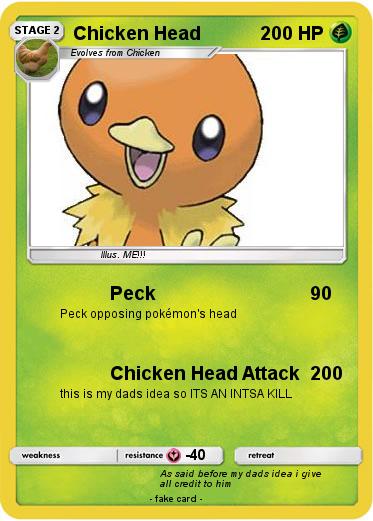 Pokemon Chicken Head