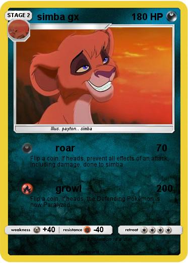 Pokemon simba gx