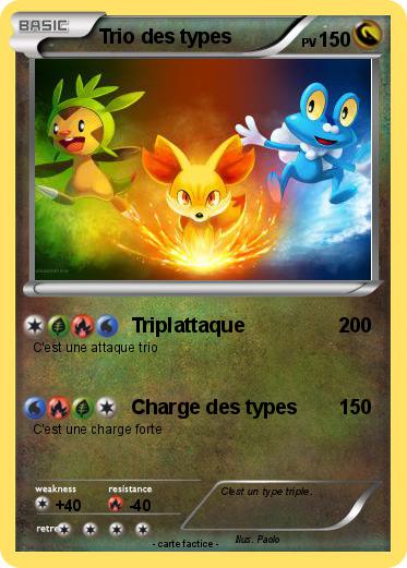 Pokemon Trio des types