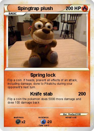 Pokemon Spingtrap plush