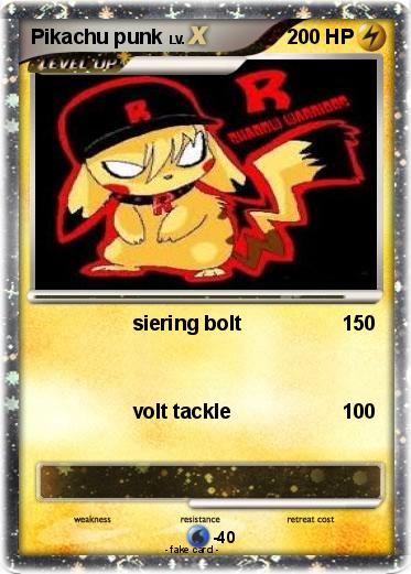 Pokemon Pikachu punk