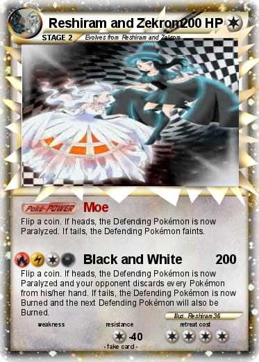 Pokemon Reshiram and Zekrom