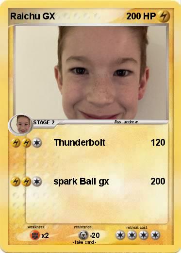Pokemon Raichu GX