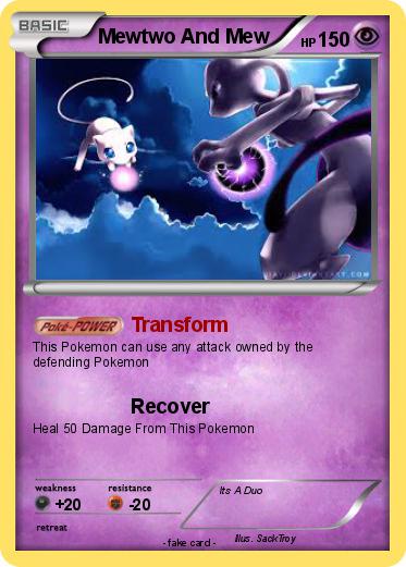 Pokemon Mewtwo And Mew