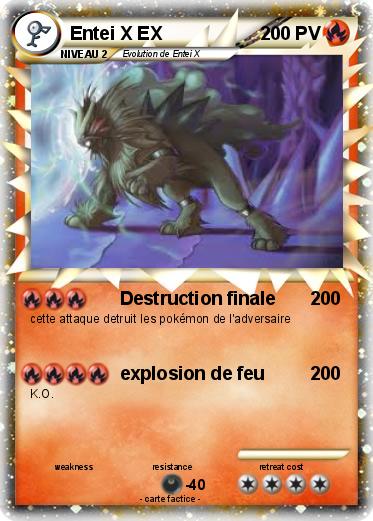 Pokemon Entei X EX