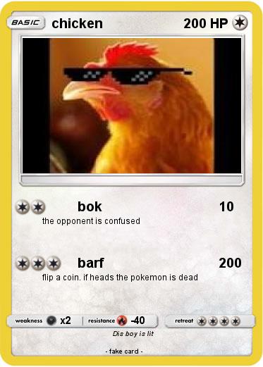 Pokemon chicken