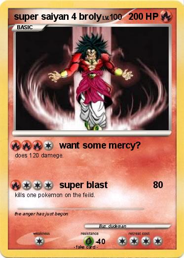 Pokemon super saiyan 4 broly