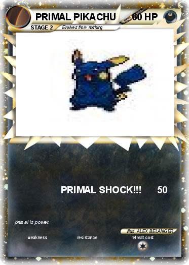 Pokemon PRIMAL PIKACHU