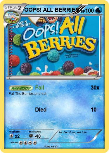 Pokemon OOPS! ALL BERRIES