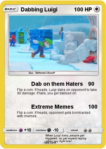 Pokemon Dabbing Luigi