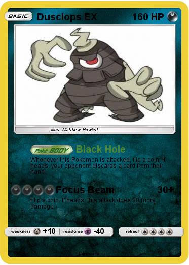 Pokemon Dusclops EX