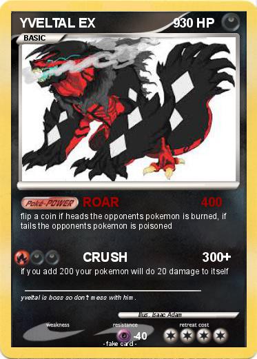 Pokemon YVELTAL EX                      9