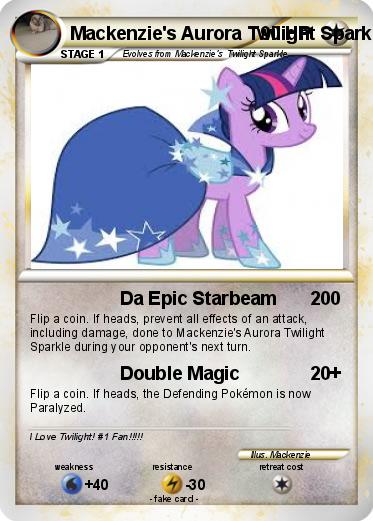 Pokemon Mackenzie's Aurora Twilight Sparkle