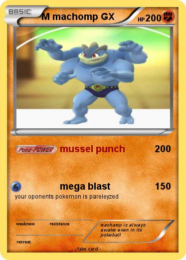 Pokemon M machomp GX