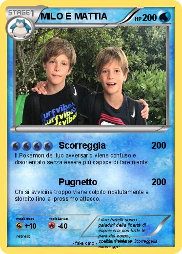Pokemon MILO E MATTIA