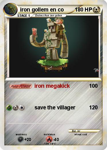 Pokemon iron gollem en co