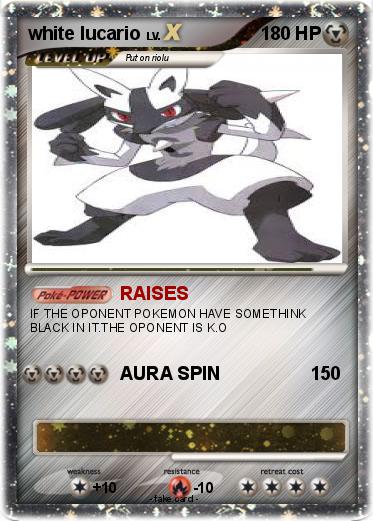 Pokemon white lucario