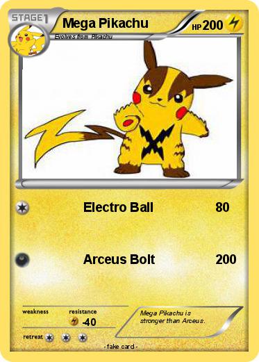 Pokemon Mega Pikachu