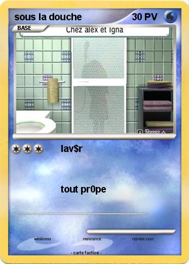 Pokemon sous la douche