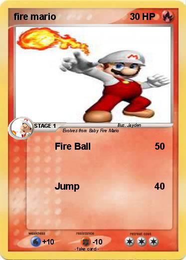 Pokemon fire mario