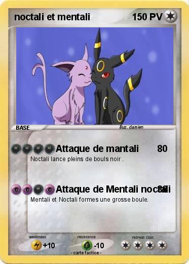Pokemon noctali et mentali