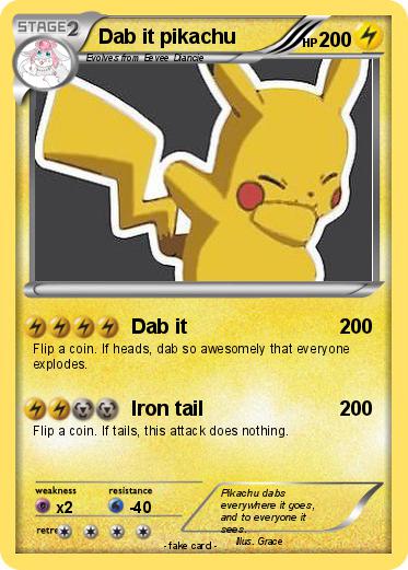 Pokemon Dab it pikachu