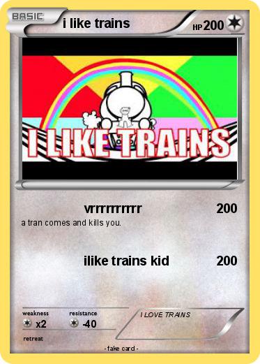 Pokemon i like trains