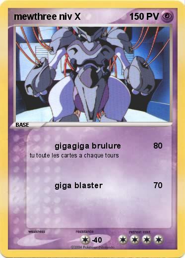 Pokemon mewthree niv X