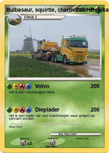 Pokemon Bulbasaur, squirtle, charmander en pikachu