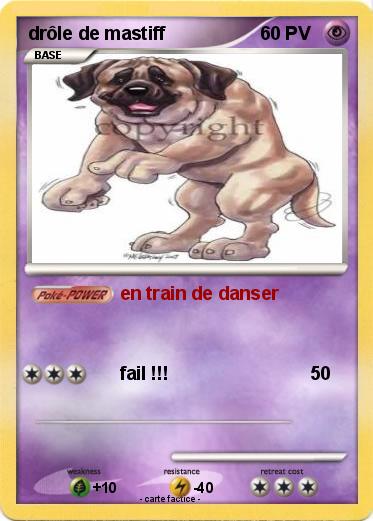Pokemon drôle de mastiff