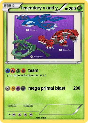 Pokemon legendary x and y