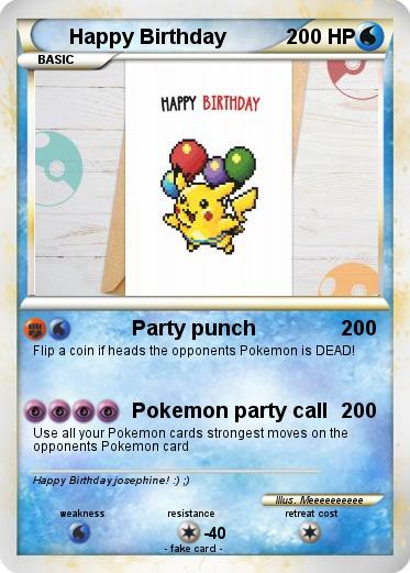 Pokemon Happy Birthday