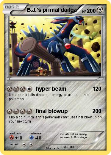Pokemon B.J.'s primal dailga