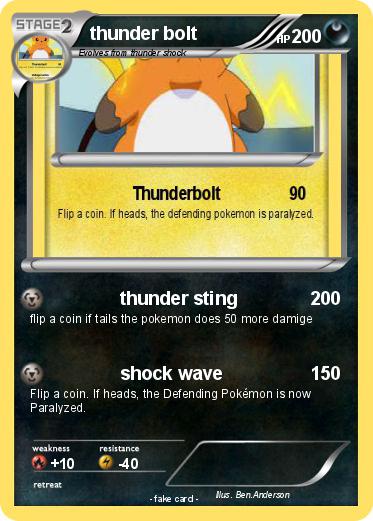 Pokemon thunder bolt