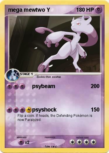 Pokemon mega mewtwo Y