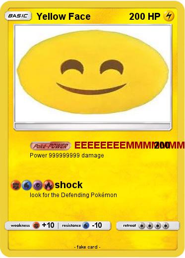 Pokemon Yellow Face