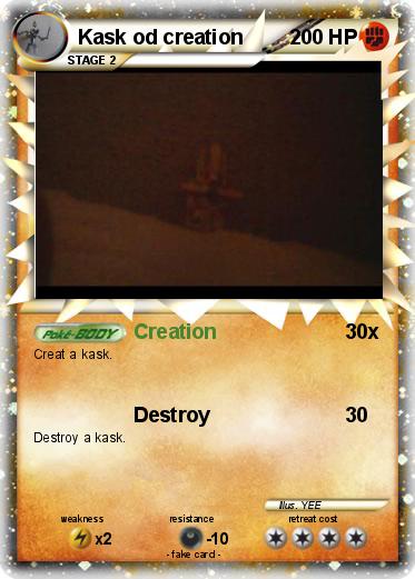 Pokemon Kask od creation