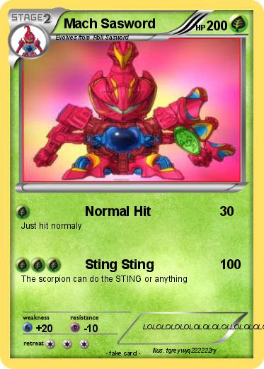 Pokemon Mach Sasword