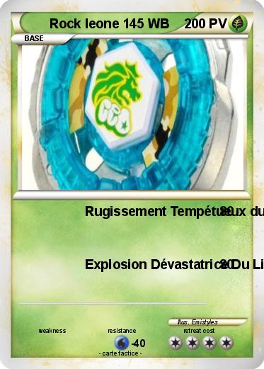 Pokemon Rock leone 145 WB