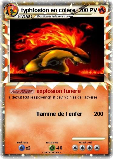 Pokemon typhlosion en colere