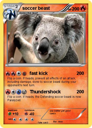 Pokemon soccer beast