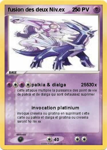 Pokemon fusion des deux Niv.ex     25