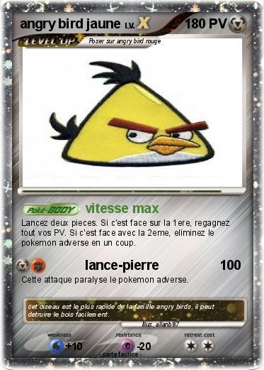 Pokemon angry bird jaune