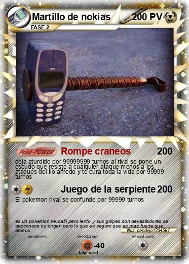 Pokemon Martillo de nokias