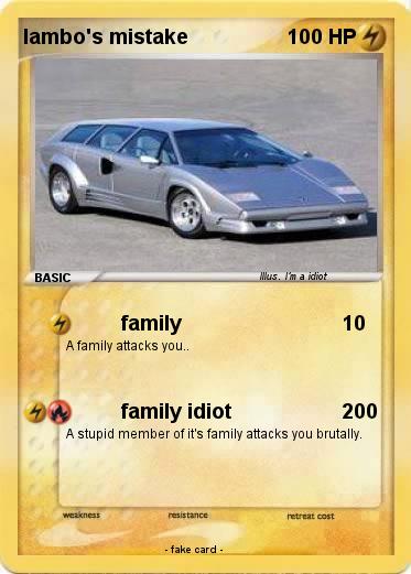 Pokemon lambo's mistake