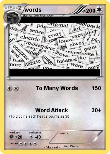 Pokemon words