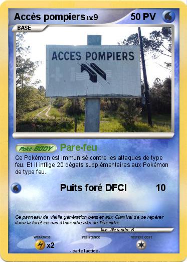 Pokemon Accès pompiers