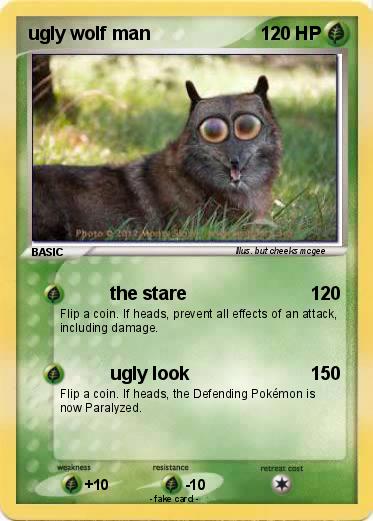 Pokemon ugly wolf man
