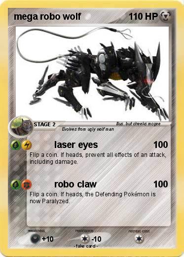 Pokemon mega robo wolf